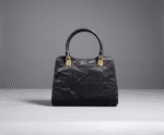 Midnight Crinkle Structured Satchel