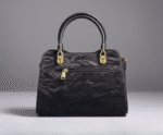 Midnight Crinkle Structured Satchel - Image 2